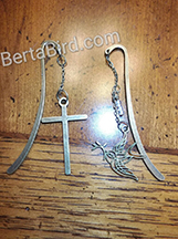 cross and dove bookmarks